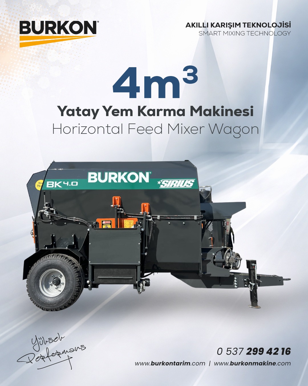 4 m³ Yatay Yem Karma Makinesi ile Hayvancılıkta Verimliliği Artırın