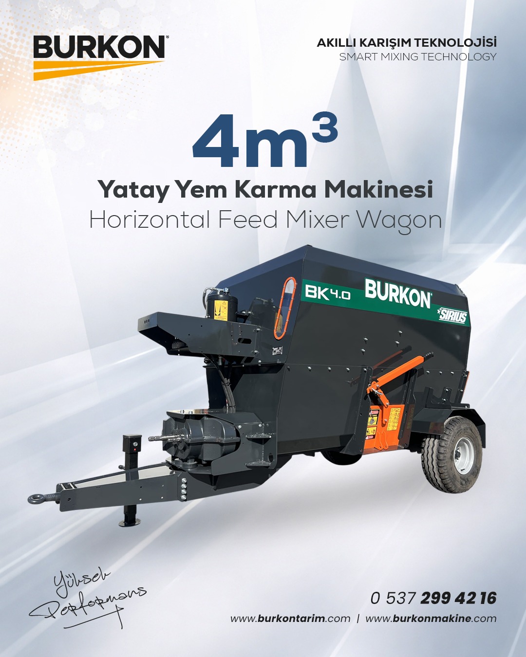 4 m³ Yatay Yem Karma Makinesi ile Hayvancılıkta Verimliliği Artırın