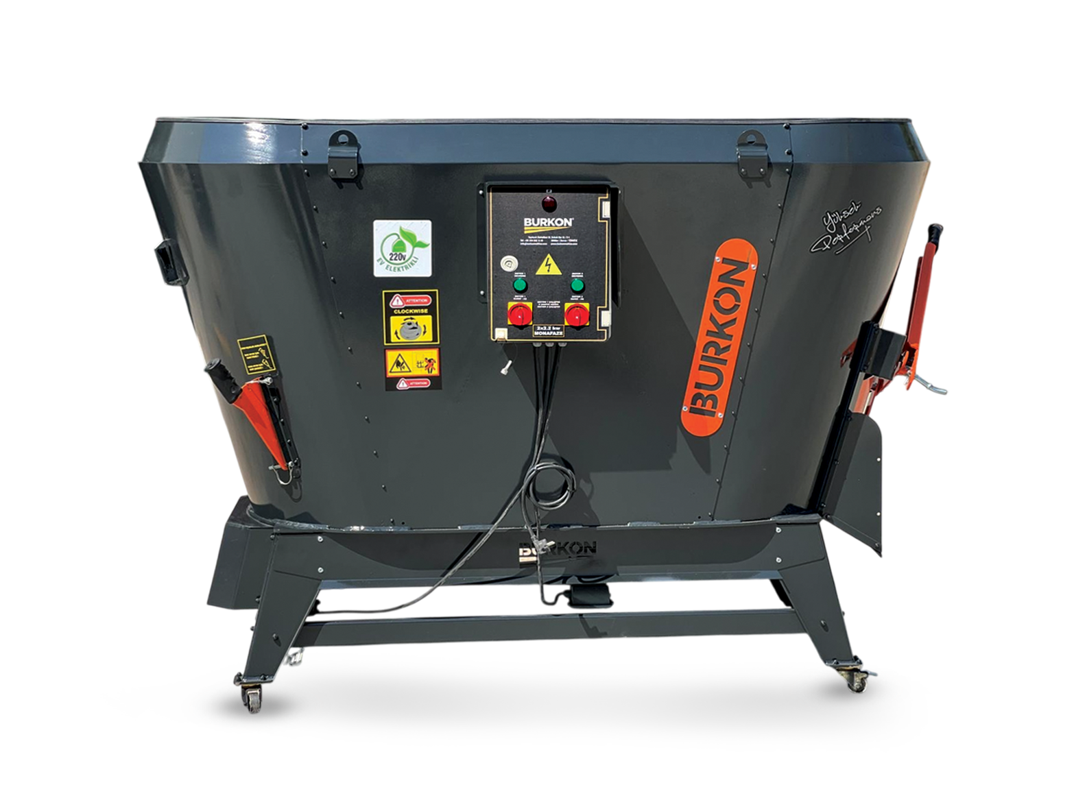 1.8 M3 Sabit Çift Helezonlu Yem Karma Makinesi