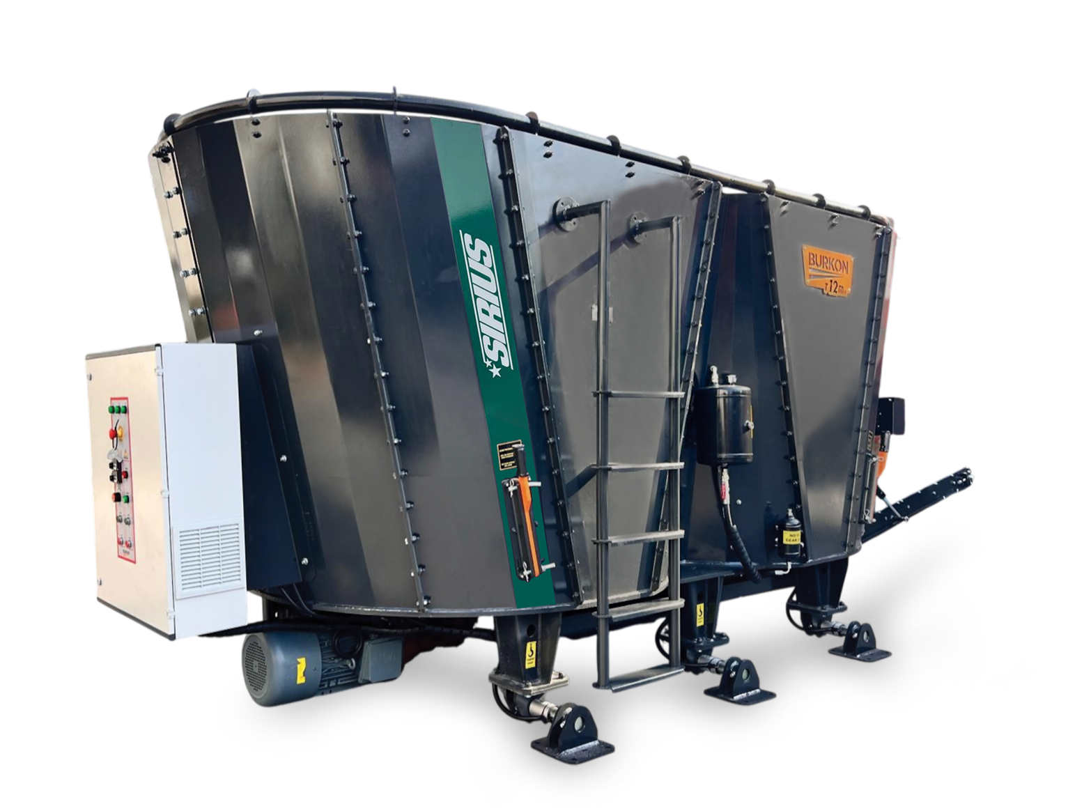 12 M3 Sabit Çift Helezonlu Yem Karma Makinesi