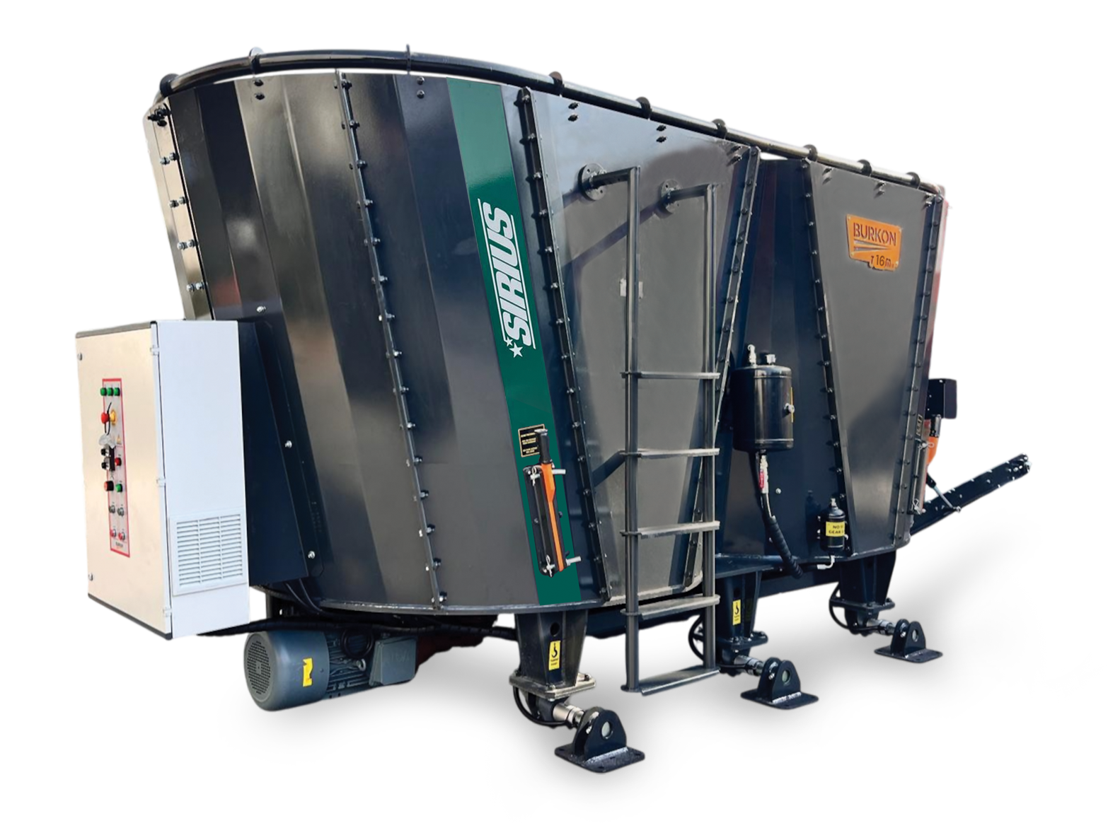 16 M3 Sabit Çift Helezonlu Yem Karma Makinesi