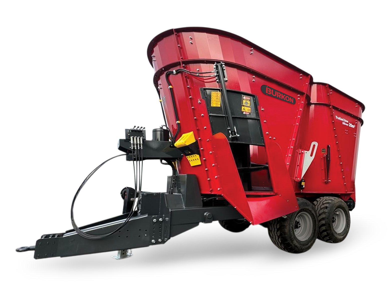 20 M3 Çekilir Çift Helezonlu Yem Karma Makinesi