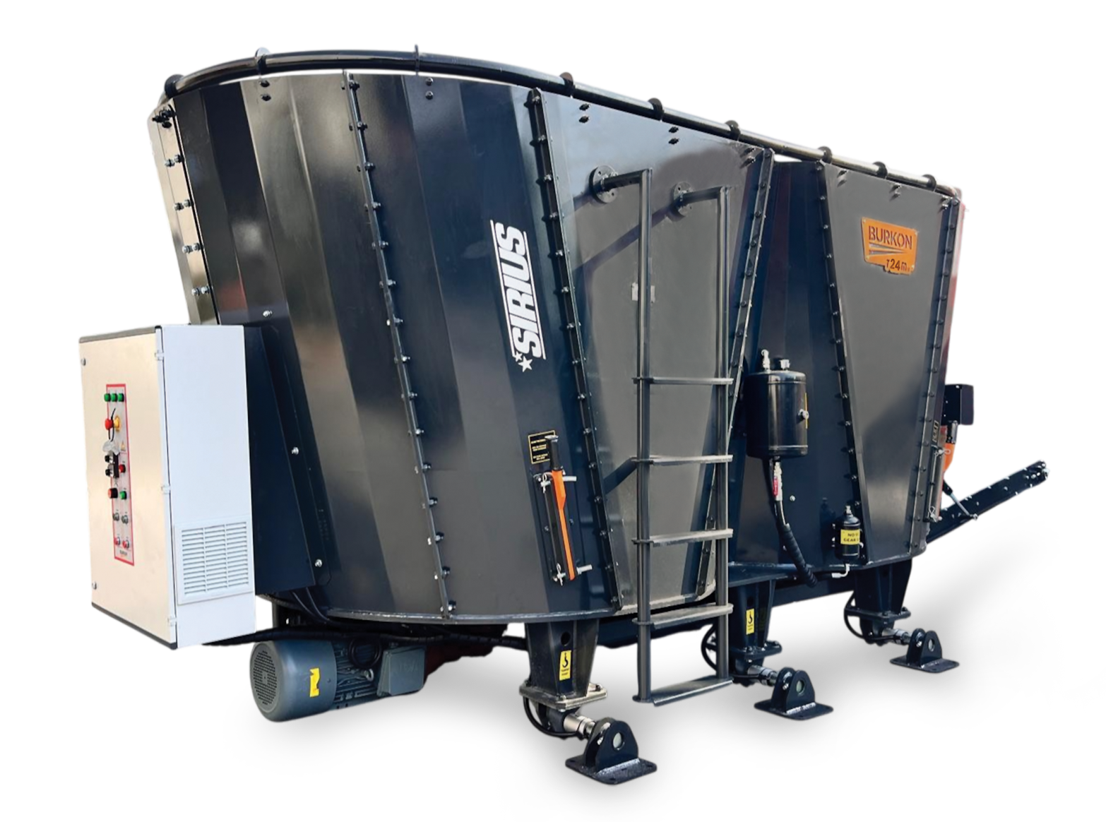 24 M3 Sabit Çift Helezonlu Yem Karma Makinesi