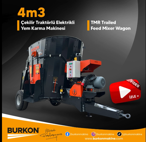 4 m3 Çekilir Yem Karma Makinesi - 4 m3 Towed Feed Mixer Machine