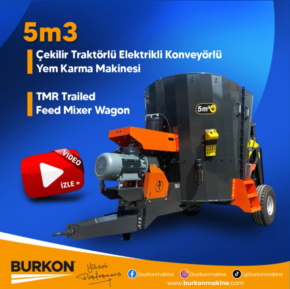 5 m3 Çekilir Yem Karma Makinesi